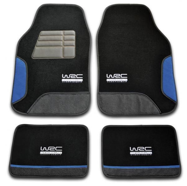 Wrc Set 4 tappeti moquette universali Blue Race