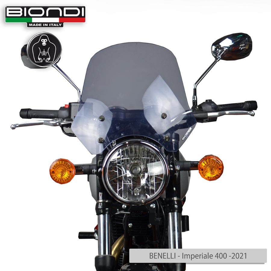 Biondi Cupolino Touring Fumè Chiaro Benelli / Moto Guzzi V7 / Triumph Bonneville / Yamaha XSR