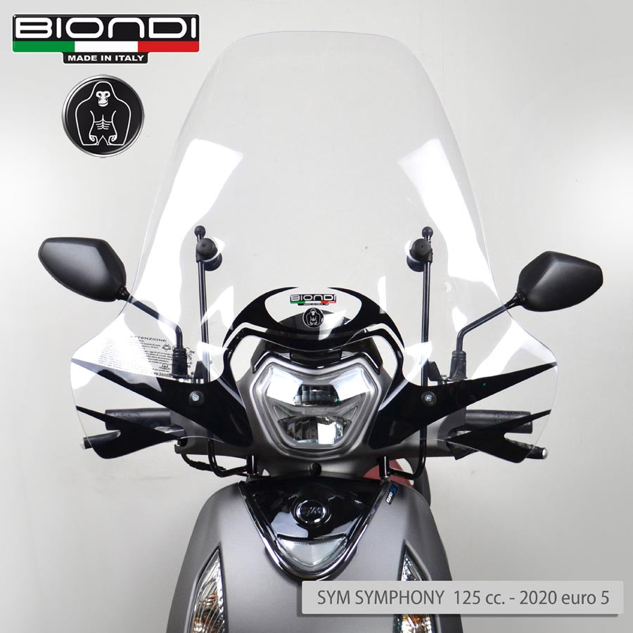 Biondi Parabrezza Club SYM Symphony 125 Euro 5 2020 con Attacchi