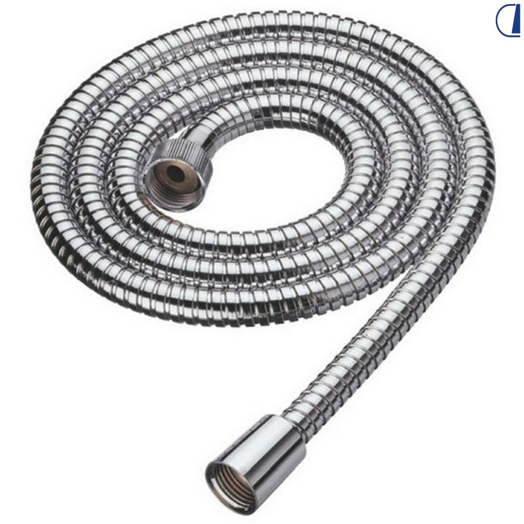 Di-Tec Tubo flessibile doccia cromato 1/2" - 1/2" conico 100 cm