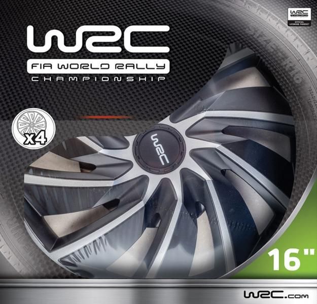 Wrc Juego de 4 tapacubos bitono Turbo de 16''