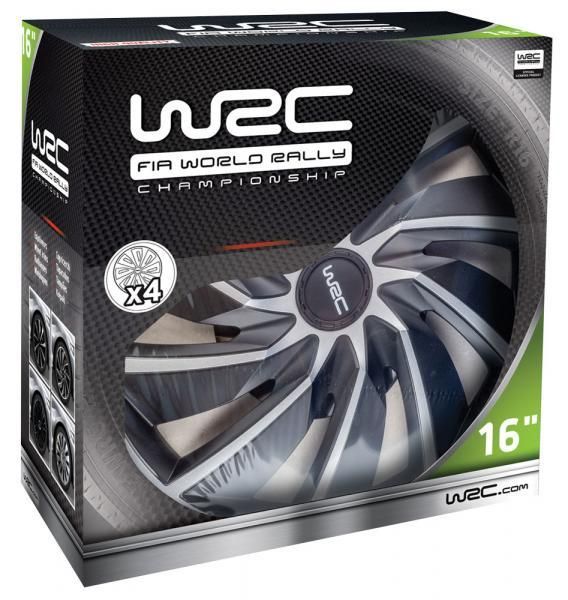 Wrc Juego de 4 tapacubos bitono Turbo de 16''