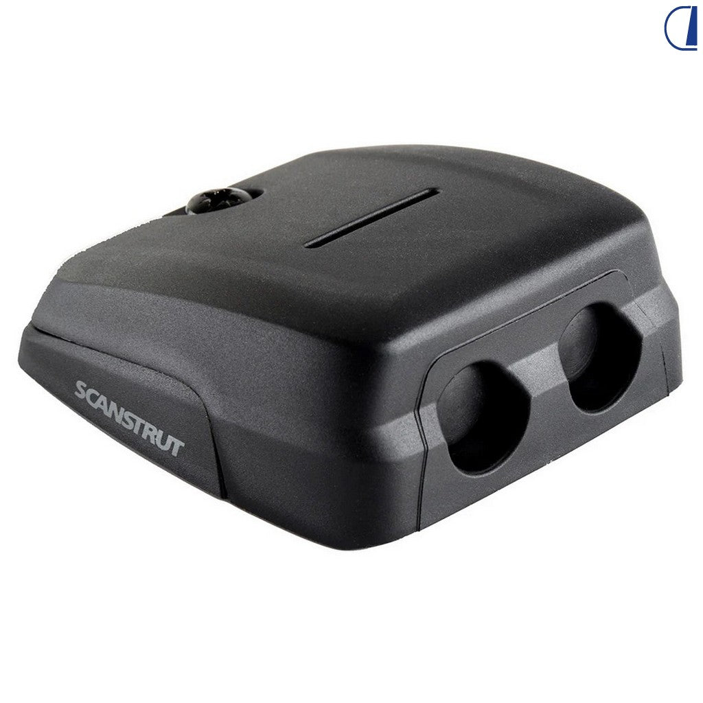 Di-Tec Passacavo doppio profilo ribassato 2 cavi 6-10 mm nero IPX68