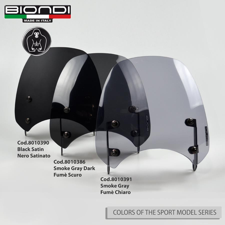 Biondi Cupolino Sport Nero Satinato Moto Guzzi V7 III/IV - V9 Bobber - V7 Sport