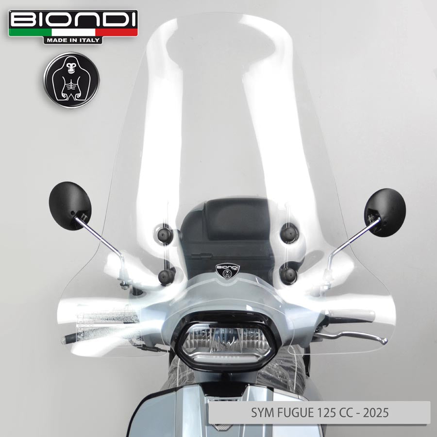 Biondi Parabrezza Mod. Z Trasparente + Kit Attacchi OXYGEN Cargo Elettrico 2008