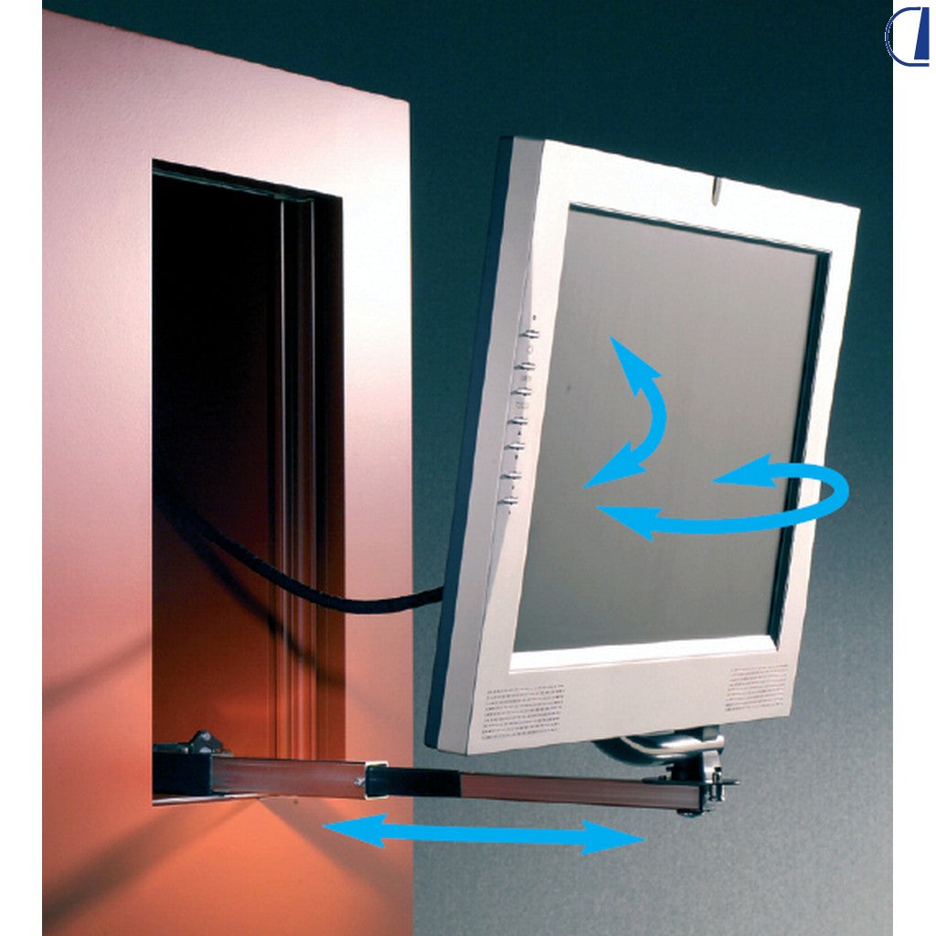 Di-Tec Supporto TV estraibile con rotazione per camper