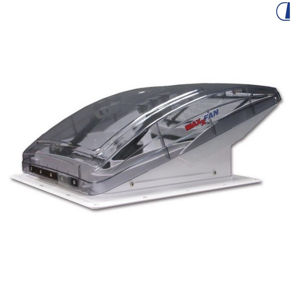 Maxxfan Deluxe Crystal oblò ventilatore da tetto trasparente 12V con telecomando