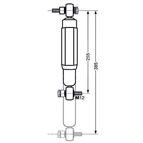Ammortizzatore Octagon rosso AL-KO 1800/3500 Kg