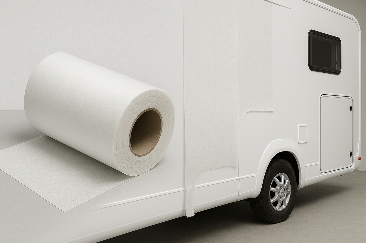 Rotolo 30 m Vetroresina tetto Camper con film da 240 cm VTR330