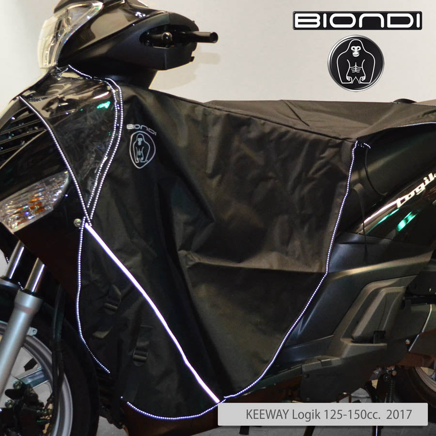 Biondi Coprirapido Coprigambe per Scooter Impermeabile Nero