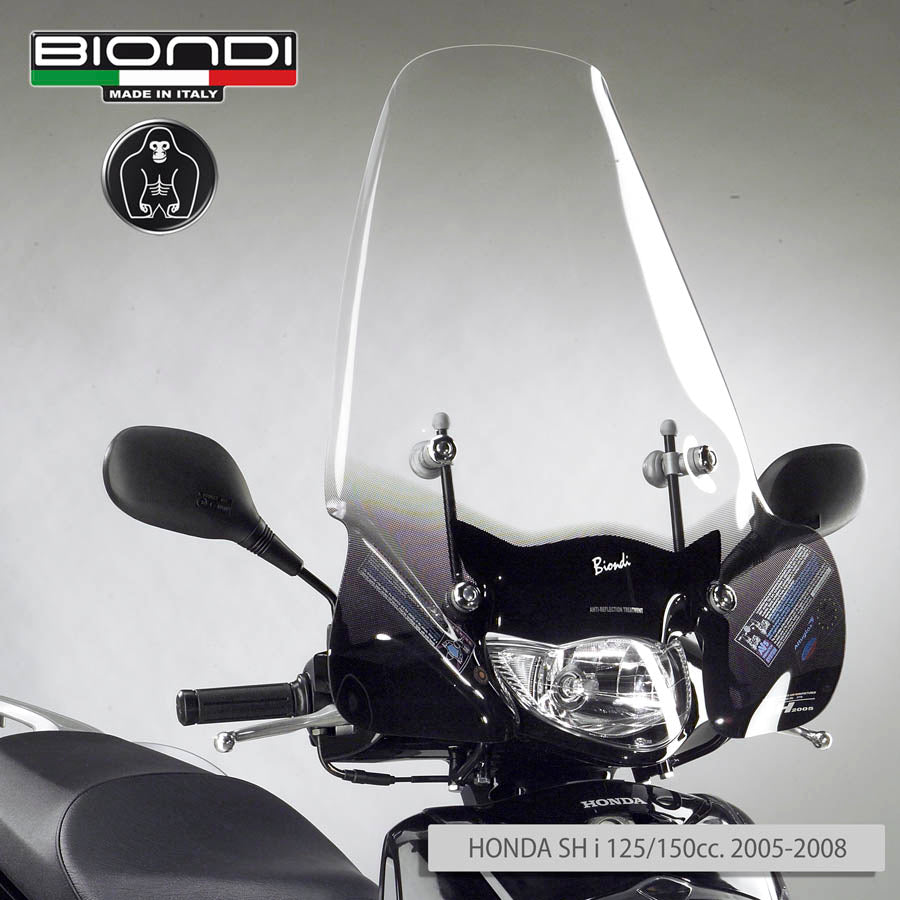 Biondi Parabrezza Pro Trasparente + Attacchi MOTOM Rambo 151/152 cc 2007