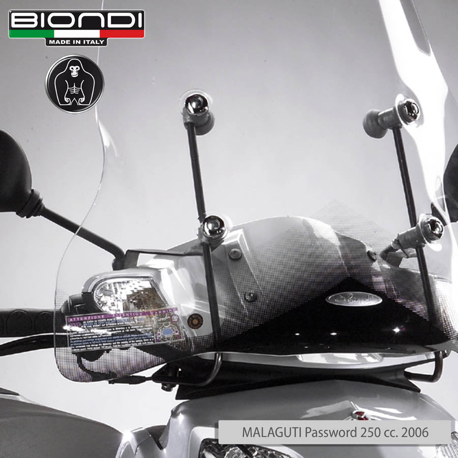 Biondi Kit Attacchi Parabrezza per Malaguti Password 250cc 2006