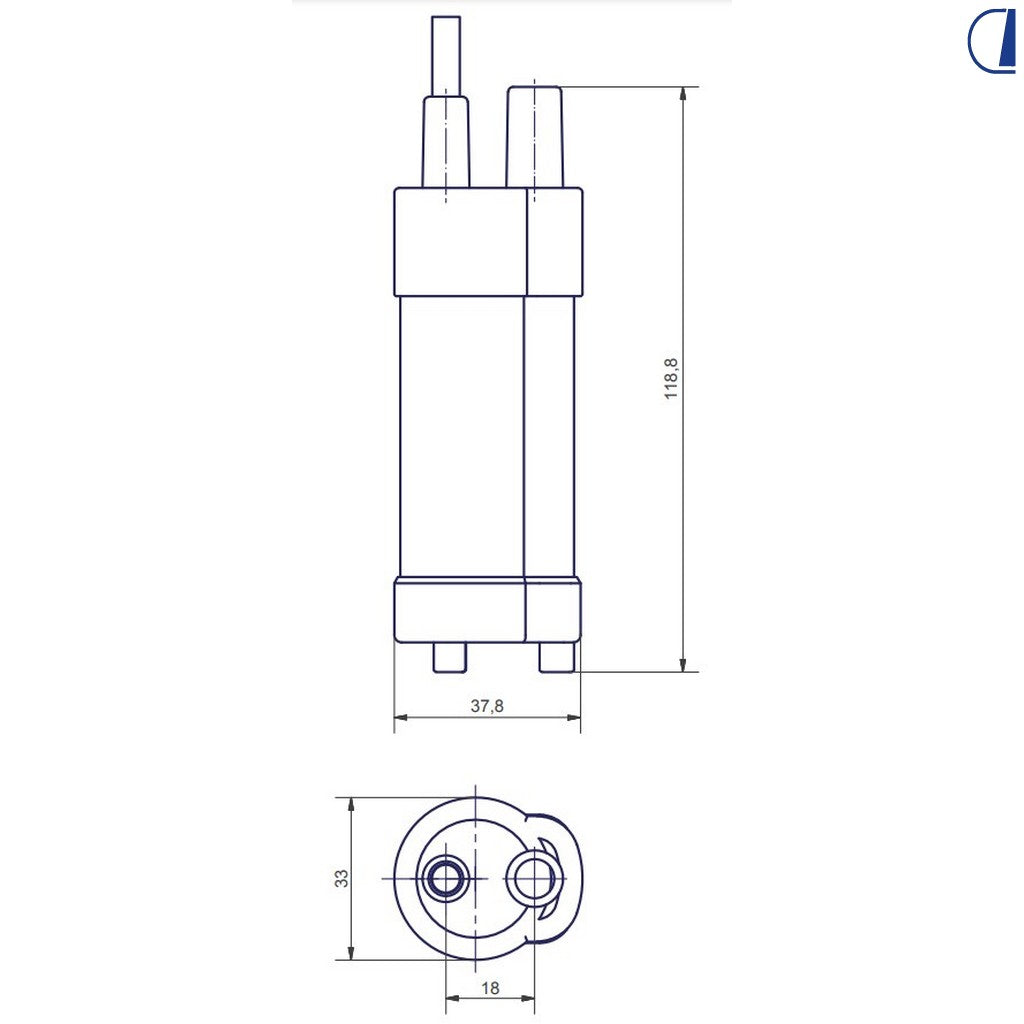Di-Tec Pompa a immersione Eco 12V 11 L/min per camper