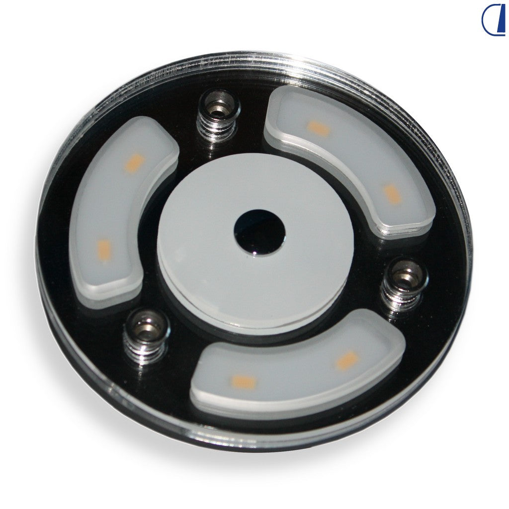 Plafoniera LED tonda da incasso con luce notturna blu e funzione Memory
