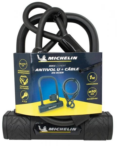 Michelin Antifurto a U 147x140 mm + cavo 1 m