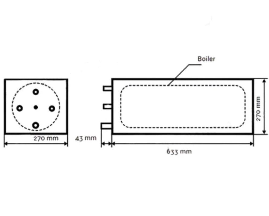 Caldera intercambiadora de aire Pundmann 9L 12V/230V