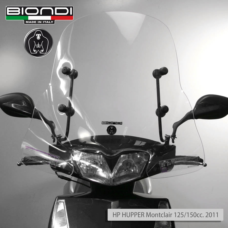 Biondi Parabrezza Club + Kit Attacchi HP Hupper Montclair 125/151 cc 4T 2011
