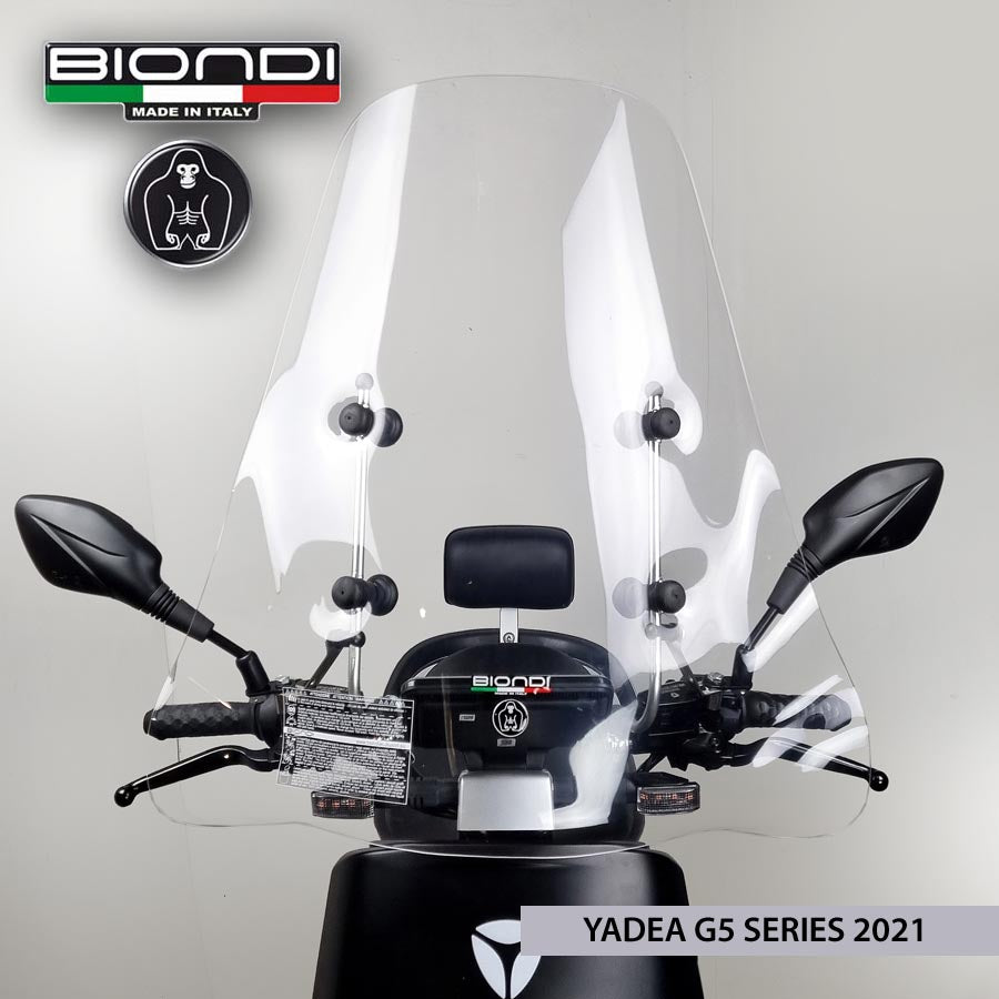 Biondi Club Parabrezza Scooter Trasparente 72x68 cm - Solo Schermo
