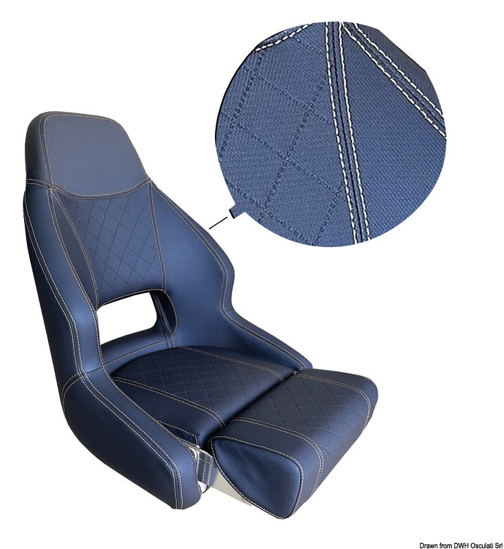 Osculati RM52 48.410.20 Gepolsterter, anatomisch geformter Sitz mit Klappfunktion