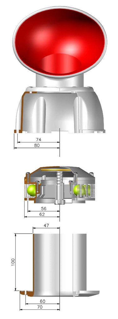 Air-Only Dorade Presa Aria coperta Barca con ventilatore integrato