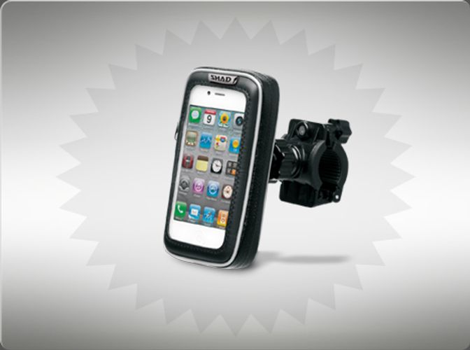 Soporte Shad para smartphone de 3,8" para motocicleta - Montaje en manillar X0SG20H