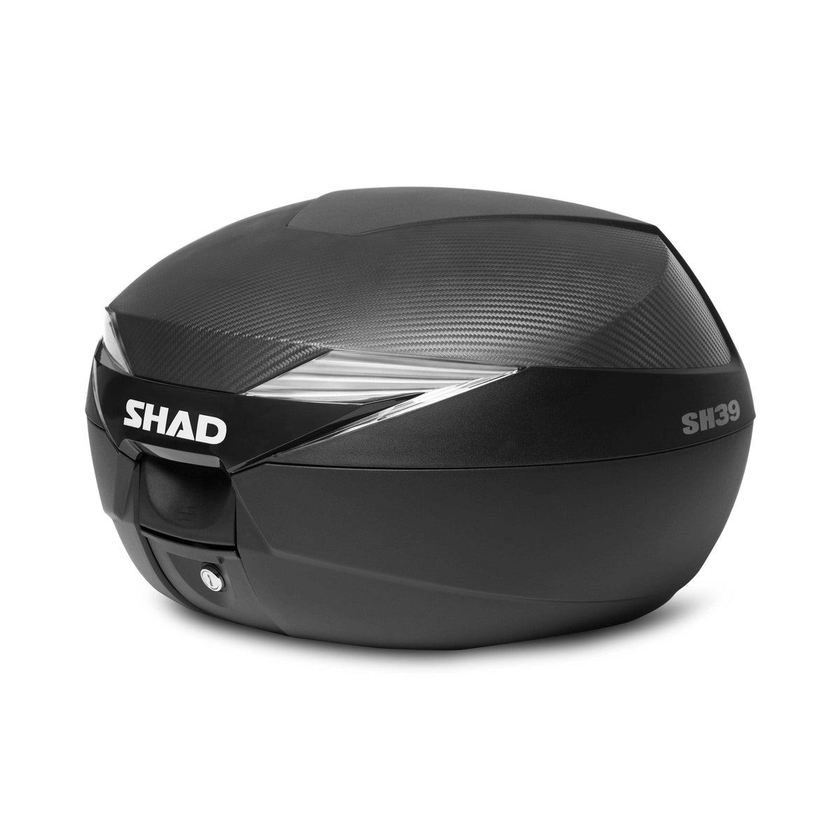 Shad SH39 Carbon Topcase mit Rückenlehne für Motorräder und Roller D0B39106
