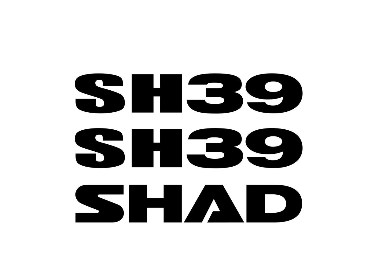 Pegatinas para maleta superior Shad SH39 D1B39ETR