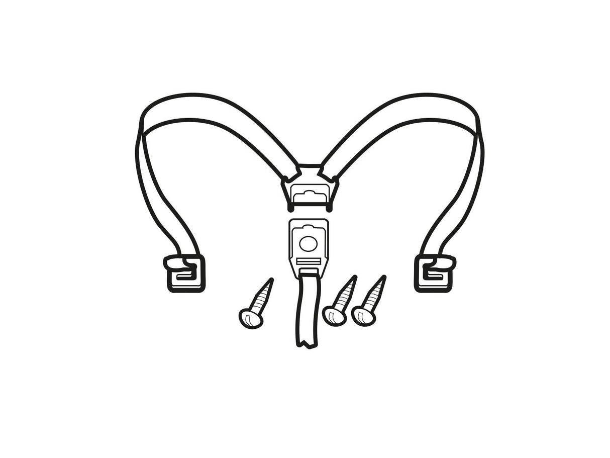 Juego de correas elásticas internas Shad para maletas SH36 2014 D1B36CGR