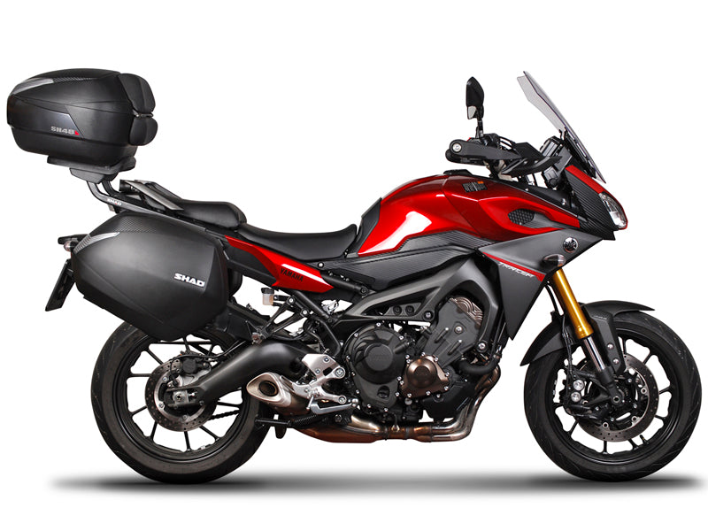 SHAD SH38X Aluminium-Seitenkoffer-Kit + 3P-Systemrahmen für Yamaha MT09 Tracer ab 2015