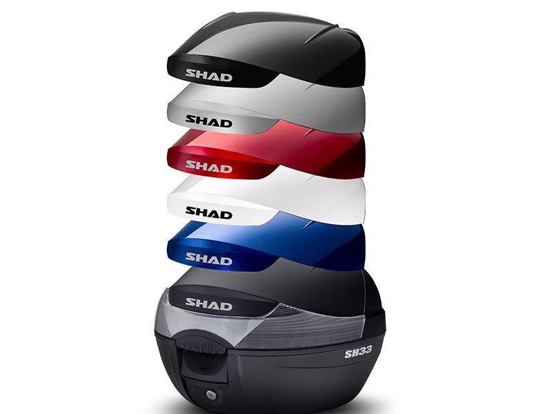 Baúl superior Shad SH33 para motocicleta o scooter, negro, D0B33200