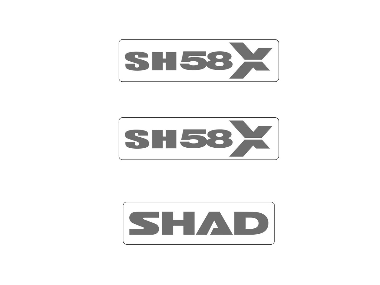 Juego de pegatinas para maleta superior Shad SH58X D1B58ETR