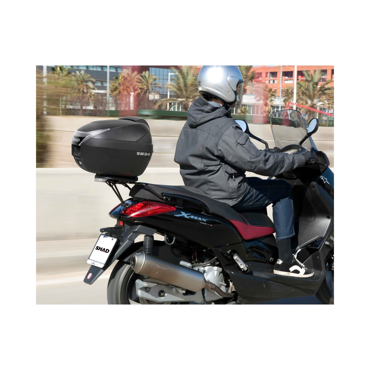 Shad Bauletto Moto-Scooter SH34 Carbon-Look D0B34106