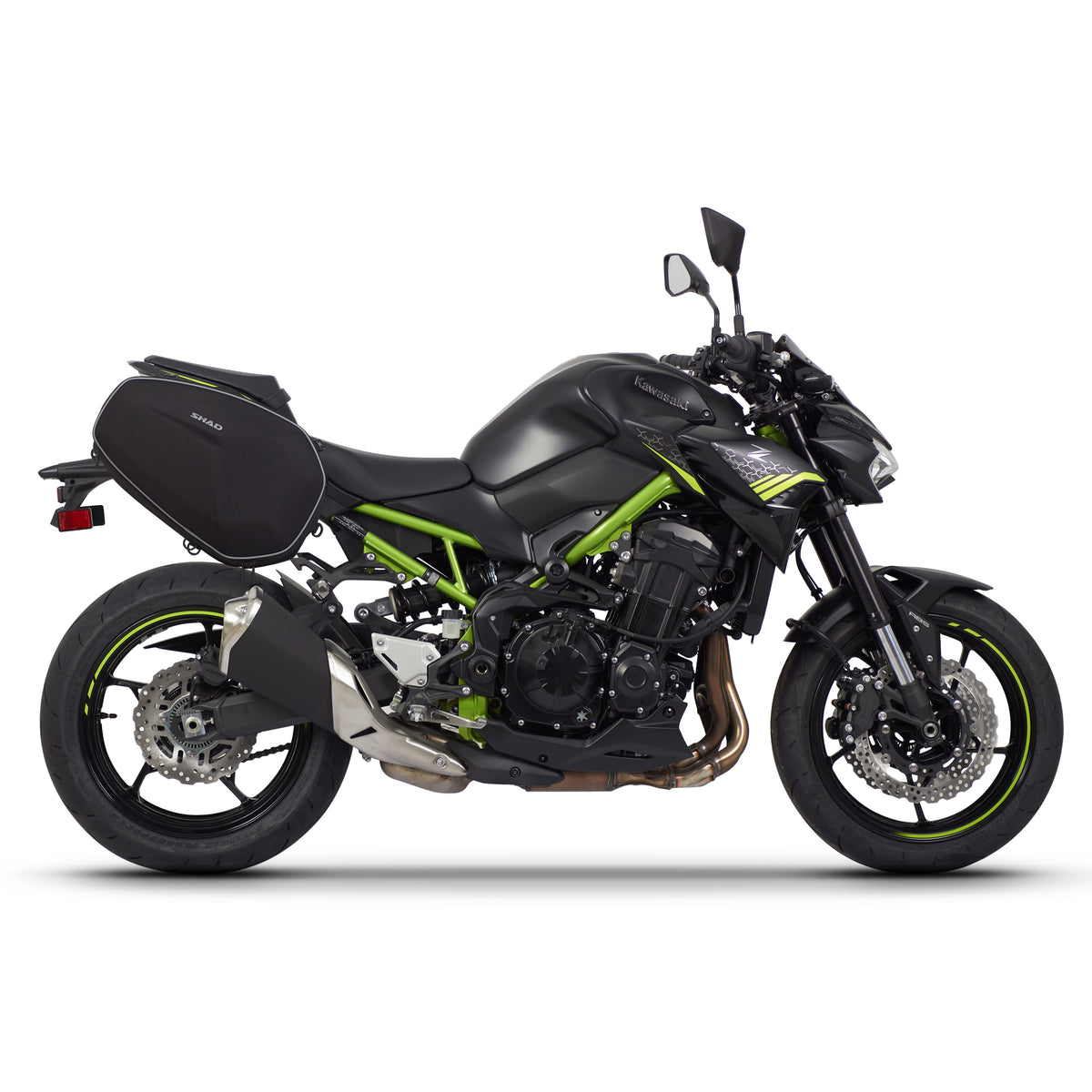 SHAD-Rahmen-Kit + E48-Taschen für Kawasaki Z900 17>