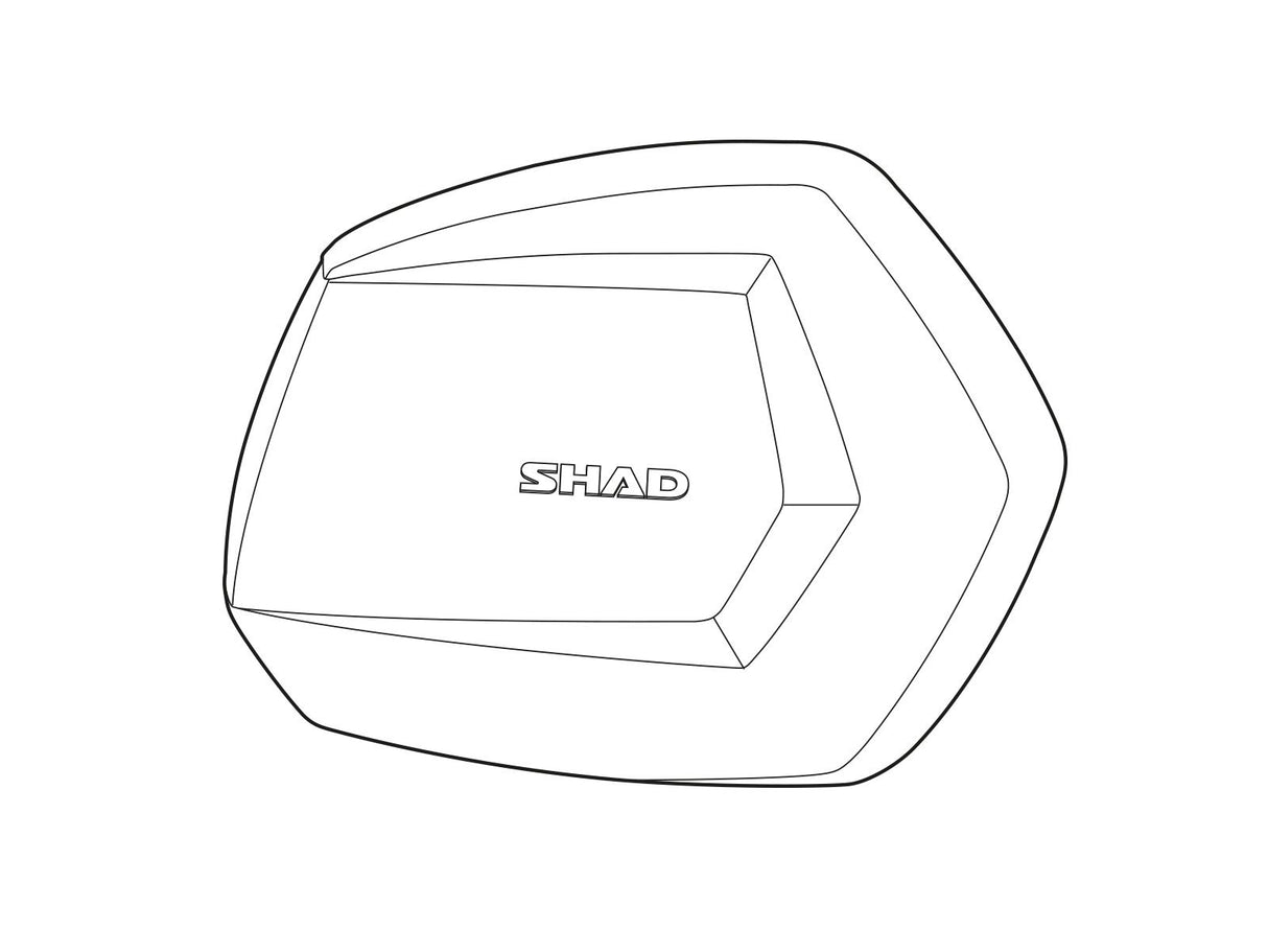 Funda Shad derecha de aluminio para maleta SH35 D1B35TRR