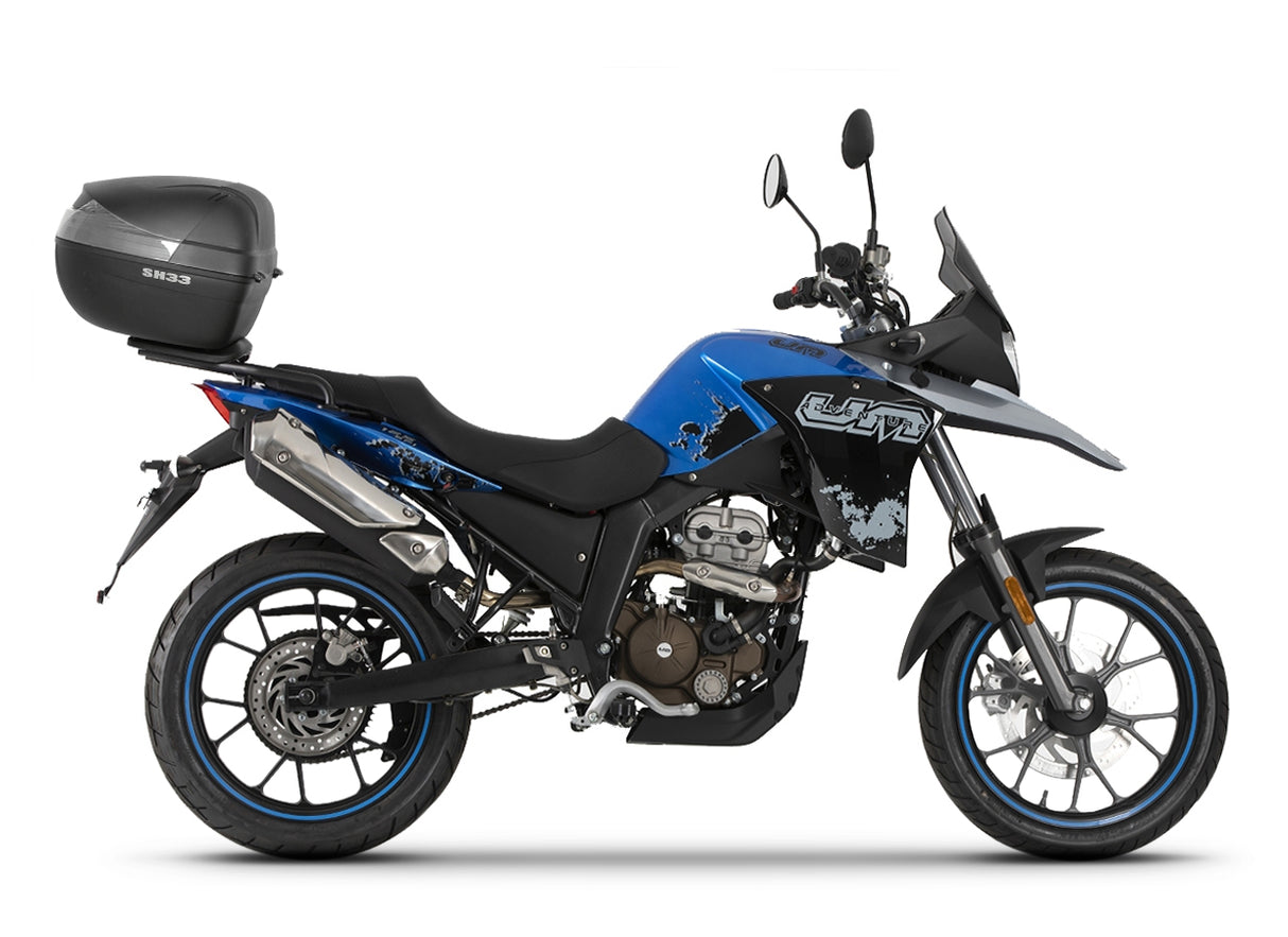 SHAD SH59X Topcase-Kit + UM DSR Adventure TT 125 Halterung