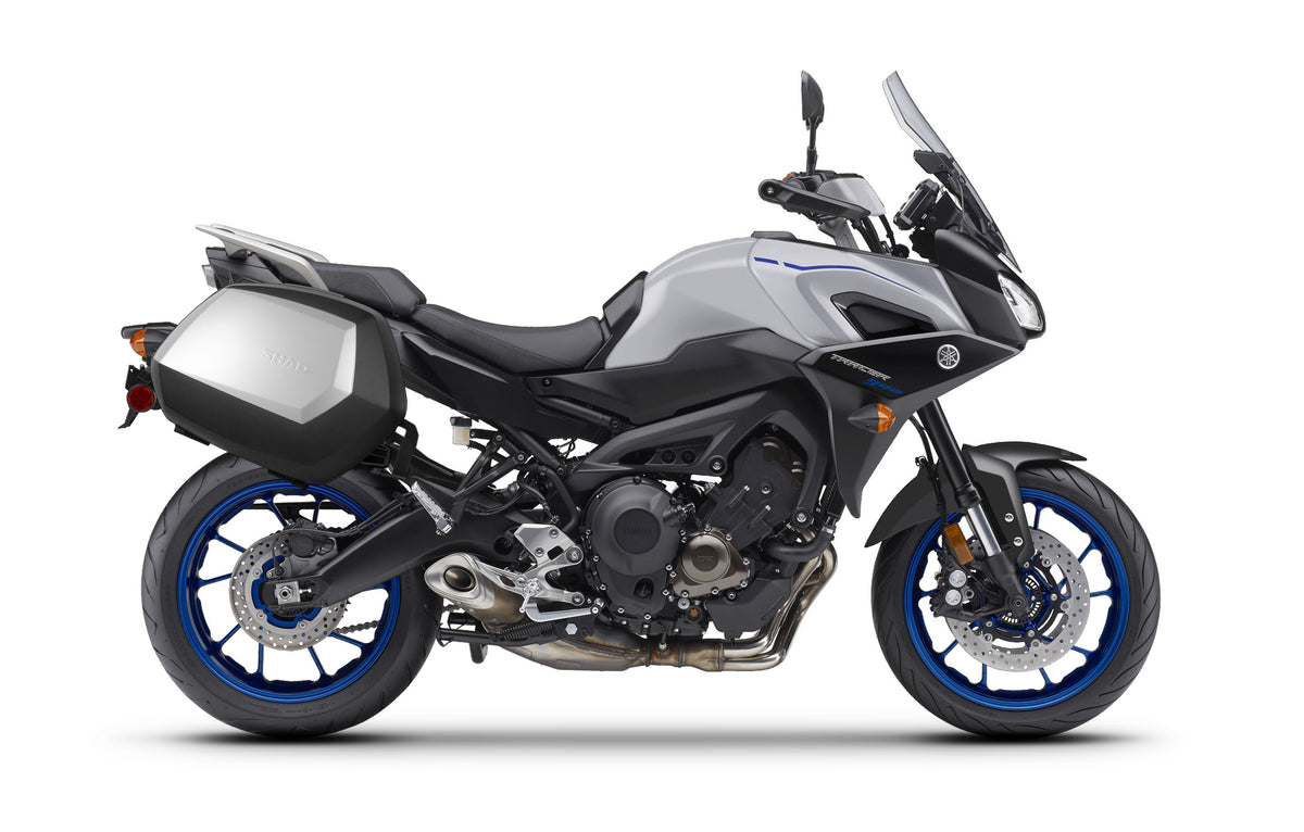SHAD SH38X Schwarzes Seitenkoffer-Set + 3P Systemrahmen für Yamaha Tracer 900 / GT 18>