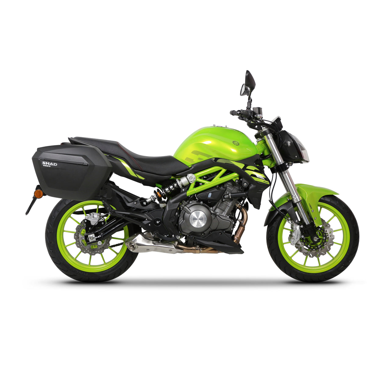 SHAD SH36 Carbon-Seitenkoffer-Kit + 3P-Systemrahmen für Benelli BN302S 2019
