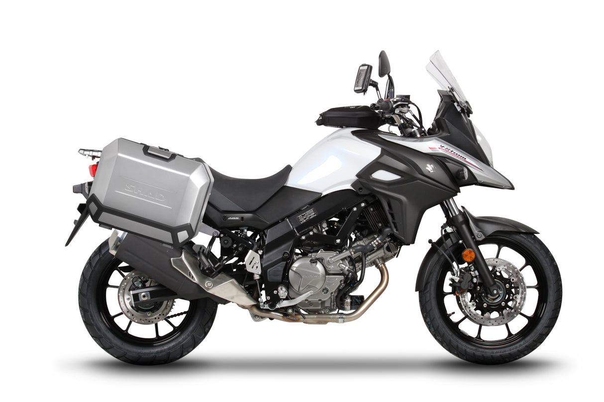 SHAD SH35 Seitenkoffer-Kit + 4P Rahmen Suzuki V-Strom 650/XT 2017