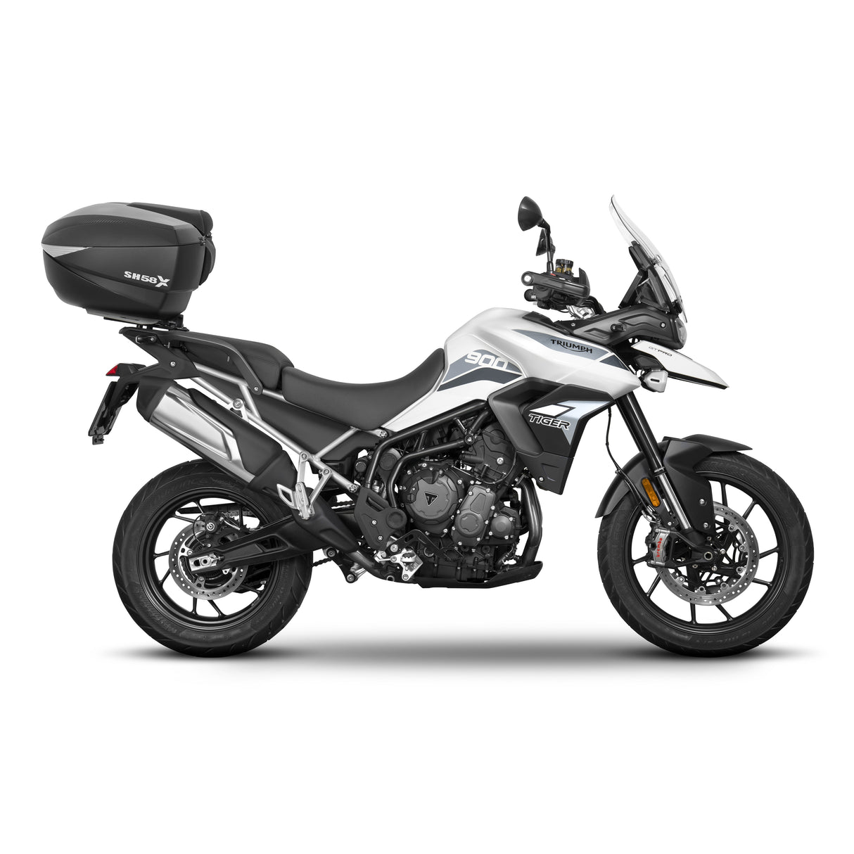 KIT DE BAÚL SUPERIOR SHAD SH26 + ACCESORIO PARA TRIUMPH TIGER 1200GT/RALLY/PRO/EXPLORER 2022