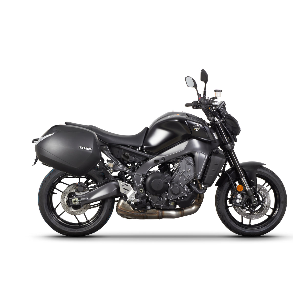 SHAD SH38X Aluminium-Seitenkoffer-Kit + 3P-Systemrahmen für Yamaha MT09 21>