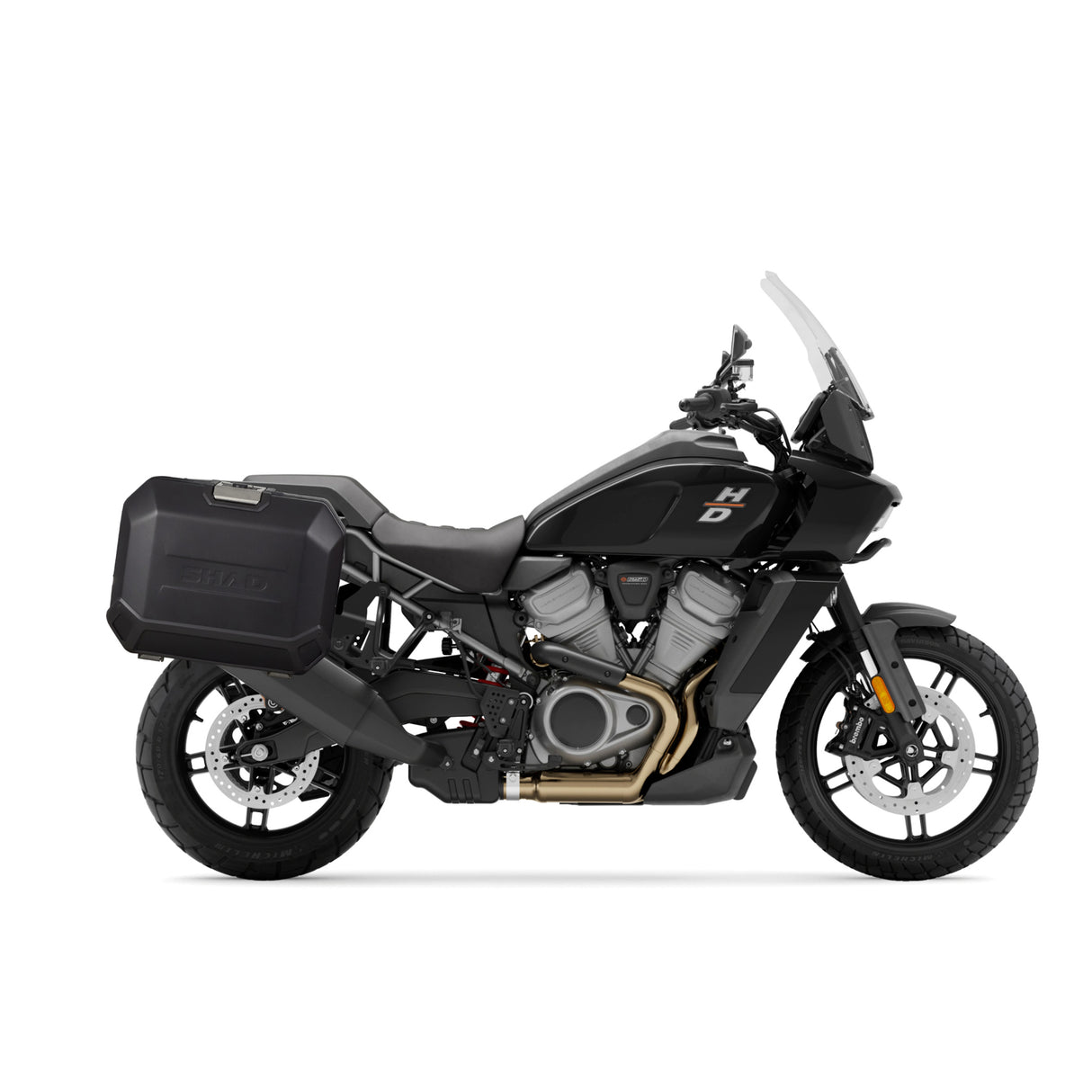 KIT DE MALETAS LATERALES SHAD SH35 + CHASIS 4P HARLEY DAVIDSON PAN AMERICAN 2021