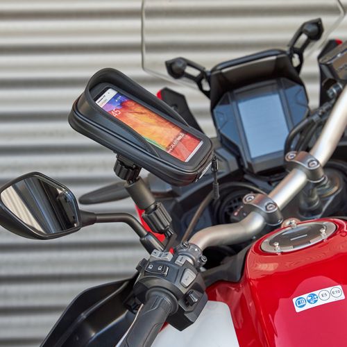 Soporte para smartphone Shad para espejo retrovisor de motocicleta (180 x 90 mm, M X0SG71M)