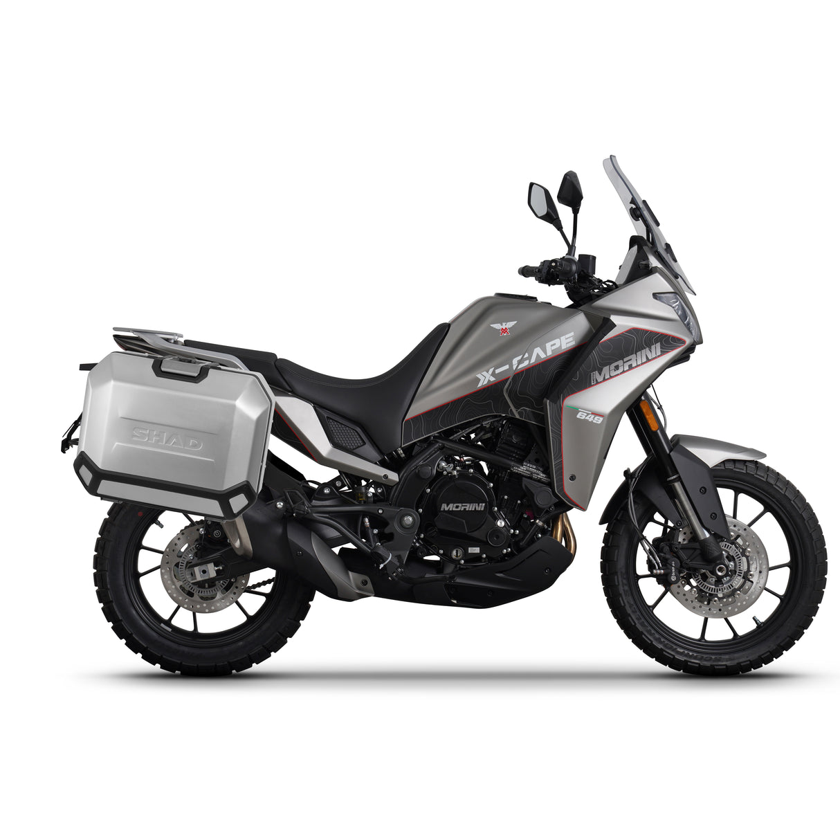 KIT DE MALETAS LATERALES SHAD SH35 + CHASIS 4P MOTO MORINI X-CAPE 649 2022