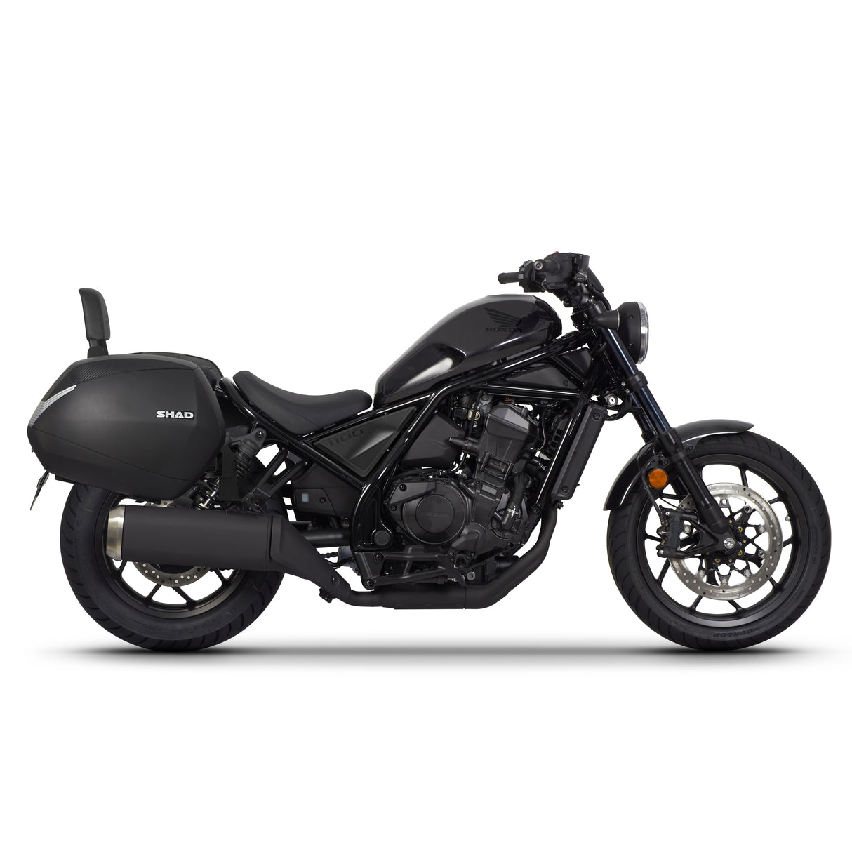 KIT VALIGIE LATERALI SHAD SH38X Nere +TELAIO 3P SYSTEM HONDA CMX REBEL 1100 21>