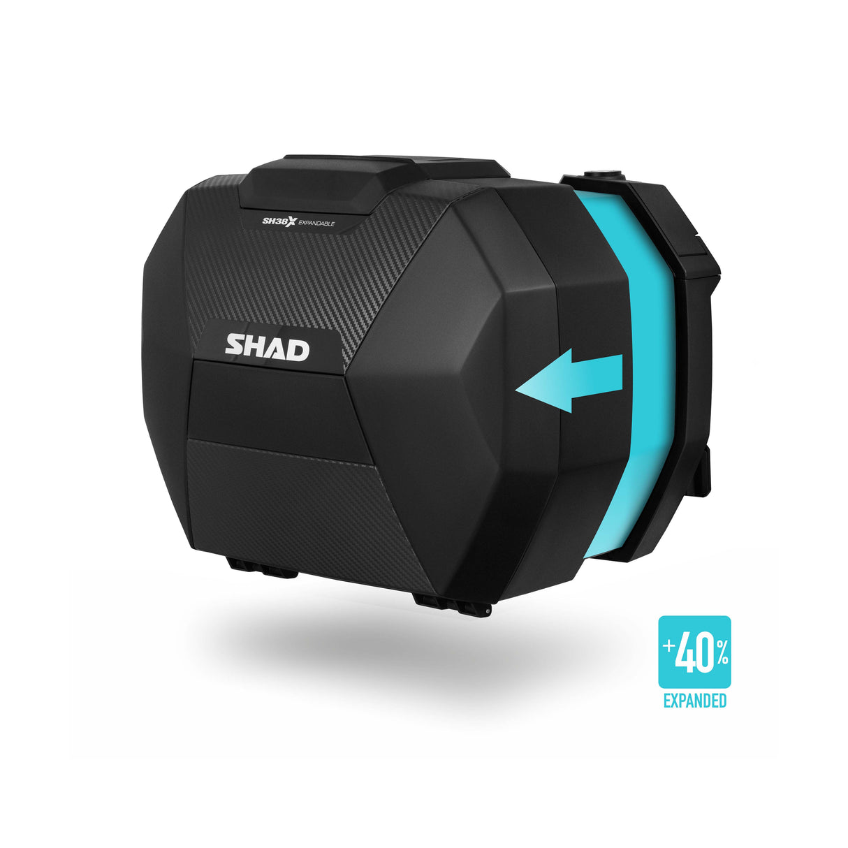 SHAD D0B38106 SH38X Erweiterbare Carbon-Seitenkoffer