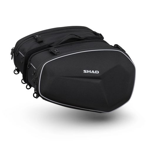 Alforjas laterales extensibles Shad para motocicleta E48 X0SE482 (Nueva versión)