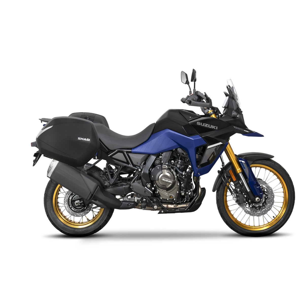 SHAD SH23ALU Seitenkoffer-Kit + 3P Systemrahmen Suzuki V-Strom 800 DE 2023