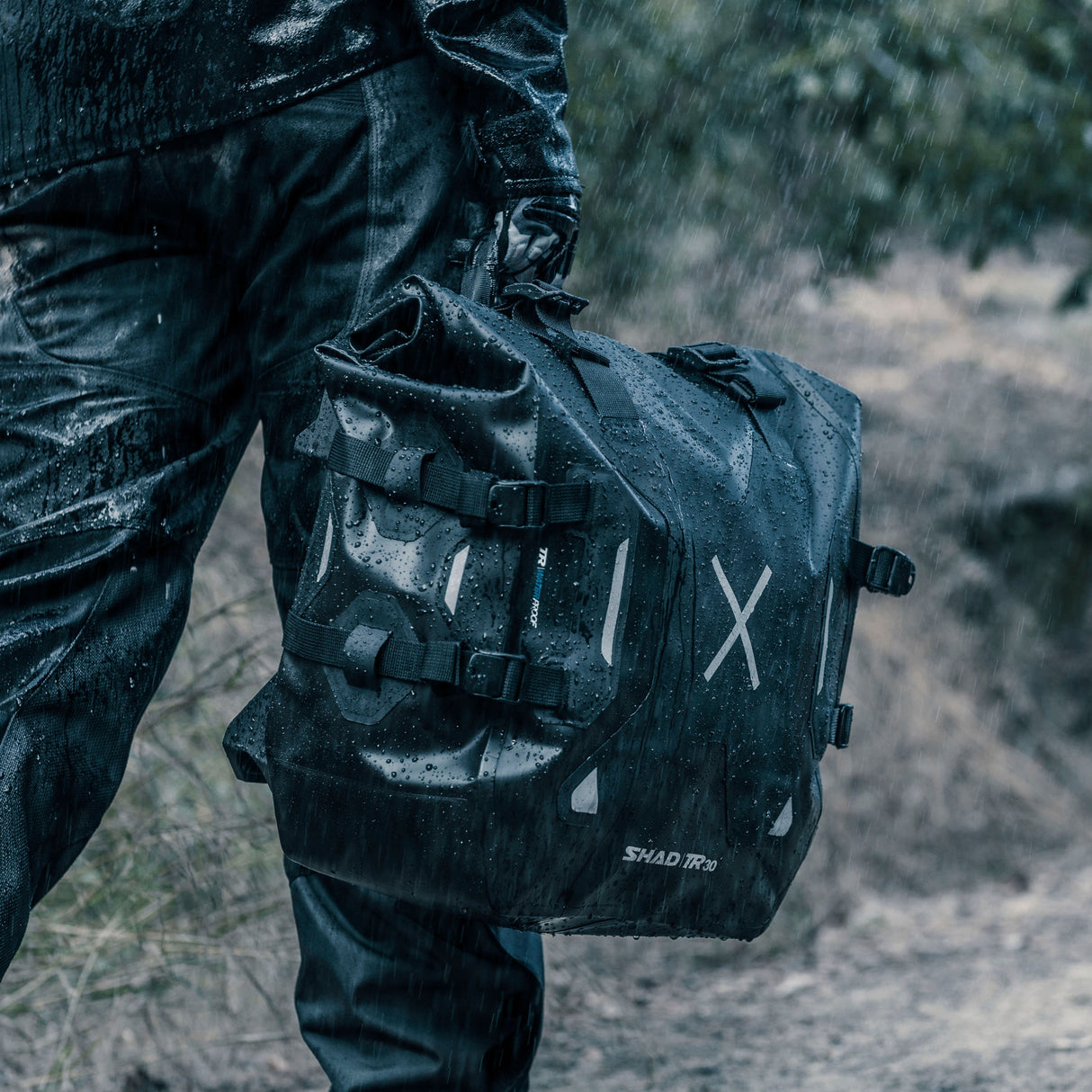 Shad Borse Laterali Moto Impermeabili Terra TR30 X0TR30 (Coppia)