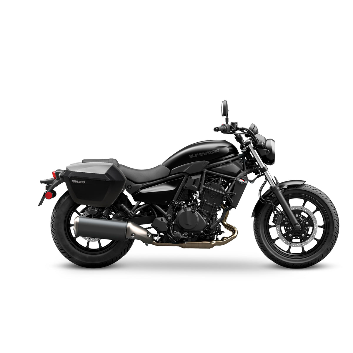 KIT VALIGIE LATERALI SHAD SH35 +TELAIO 3P SYSTEM KAWASAKI ELIMINATOR 500 24>