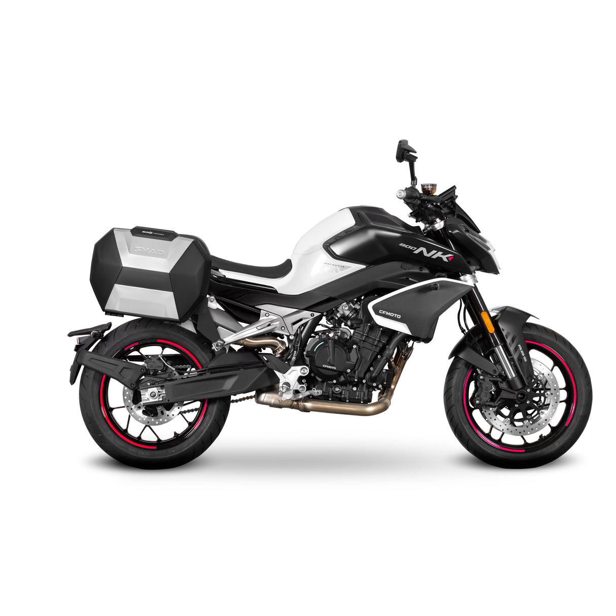 KIT DE MALETAS LATERALES SHAD SH38X Aluminio + CHASIS SISTEMA 3P CF MOTO 800 NK/SPORT/ADVANCED 23>